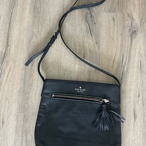 Kate Spade Black Leather Crossbody Bag